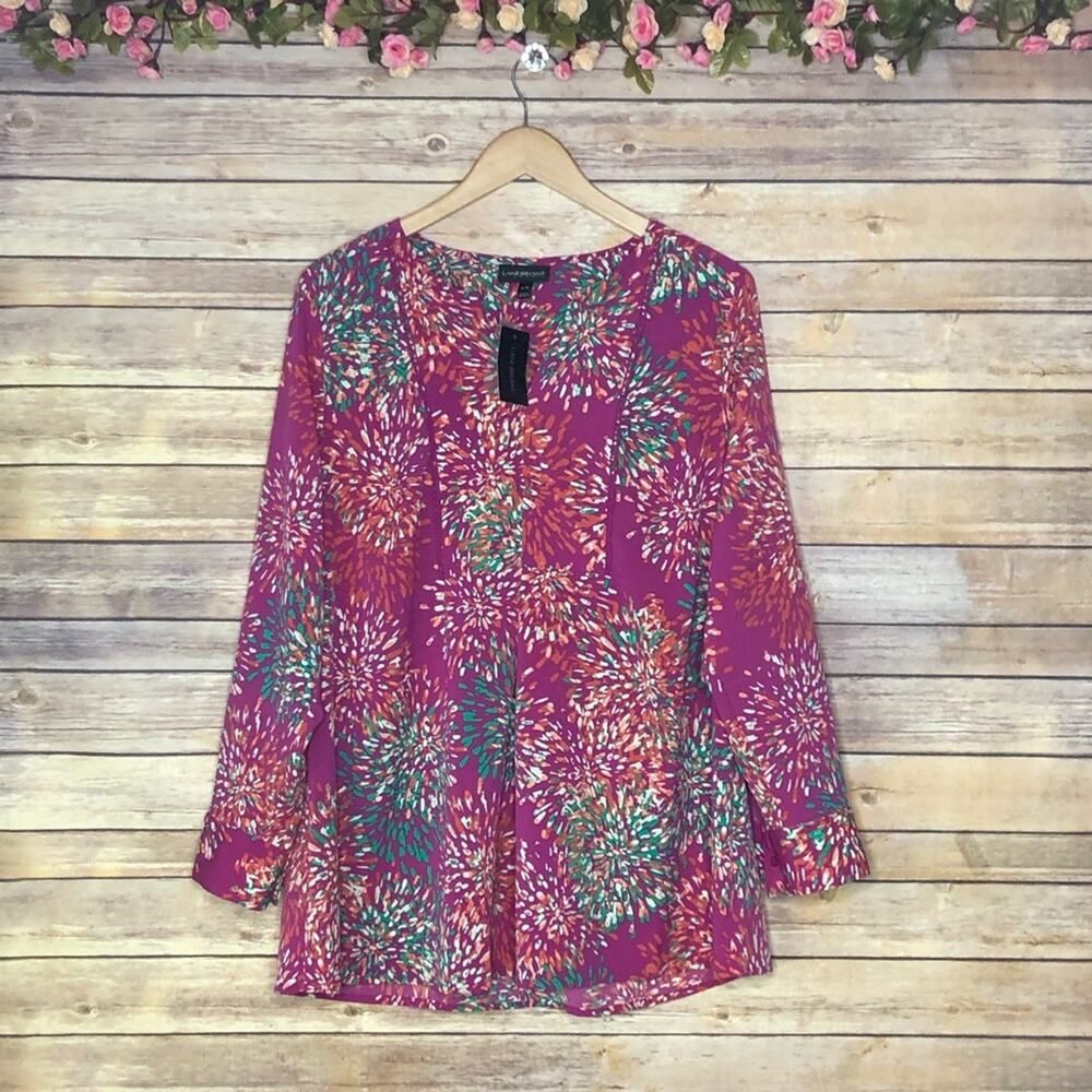 NWT Lane Bryant Printed Blouse